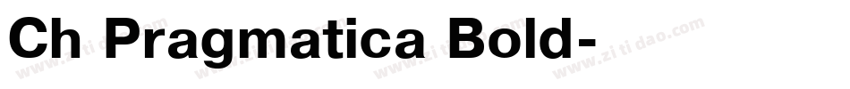 Ch Pragmatica Bold字体转换